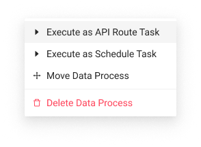 Menu-data-process-execute